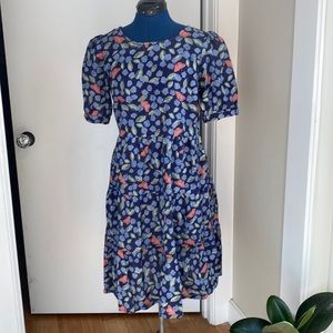 Princess Highway, moths and berries dress.